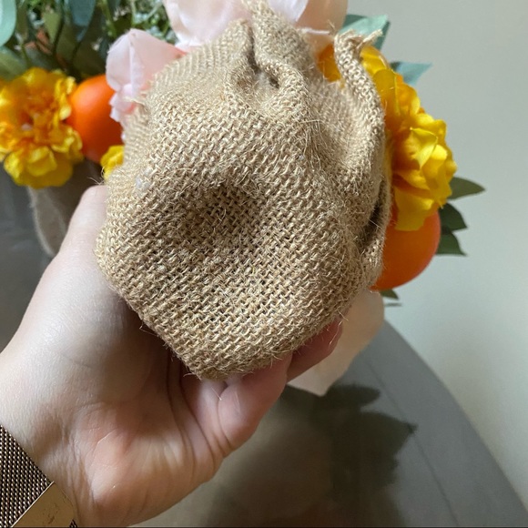 Floral/Citrus Mandarin & Lemon Decorative Arrangements Set of 2 🍊 - Picture 5 of 5